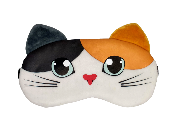 Máscara Gato Manchado - Máscara de Descanso com Bolsa de Gel