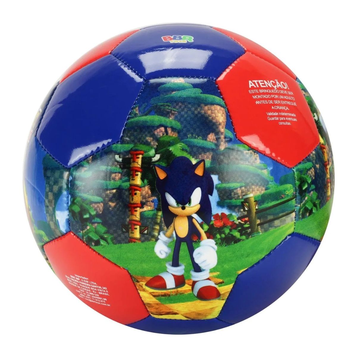 Bola De Futebol Sonic Knuckles The Hedgenog - Bbr Toys