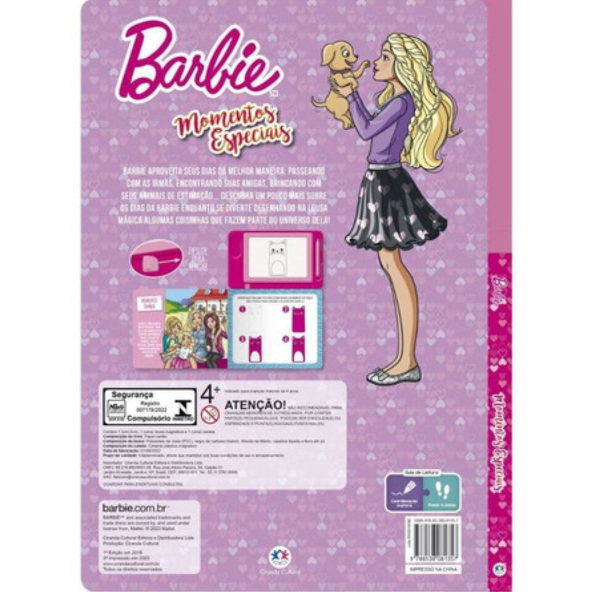 Livro Lousa Magnética Barbie - Momentos Especiais - Ciranda Cultural