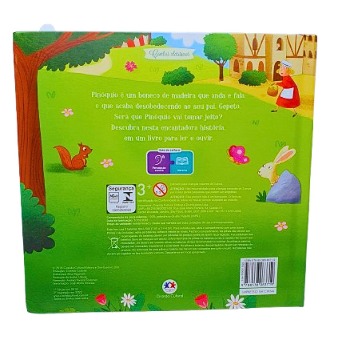 Livro Infantil Sonoro Contos Clássicos Pinóquio / Ler E Ouvir - Ciranda Cultural