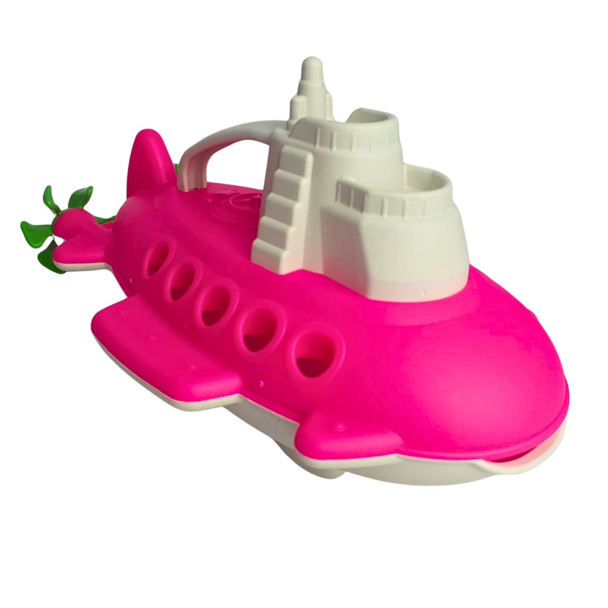 Submarino Infantil Rosa Com Branco - Brinquedo Para Piscina e Praia