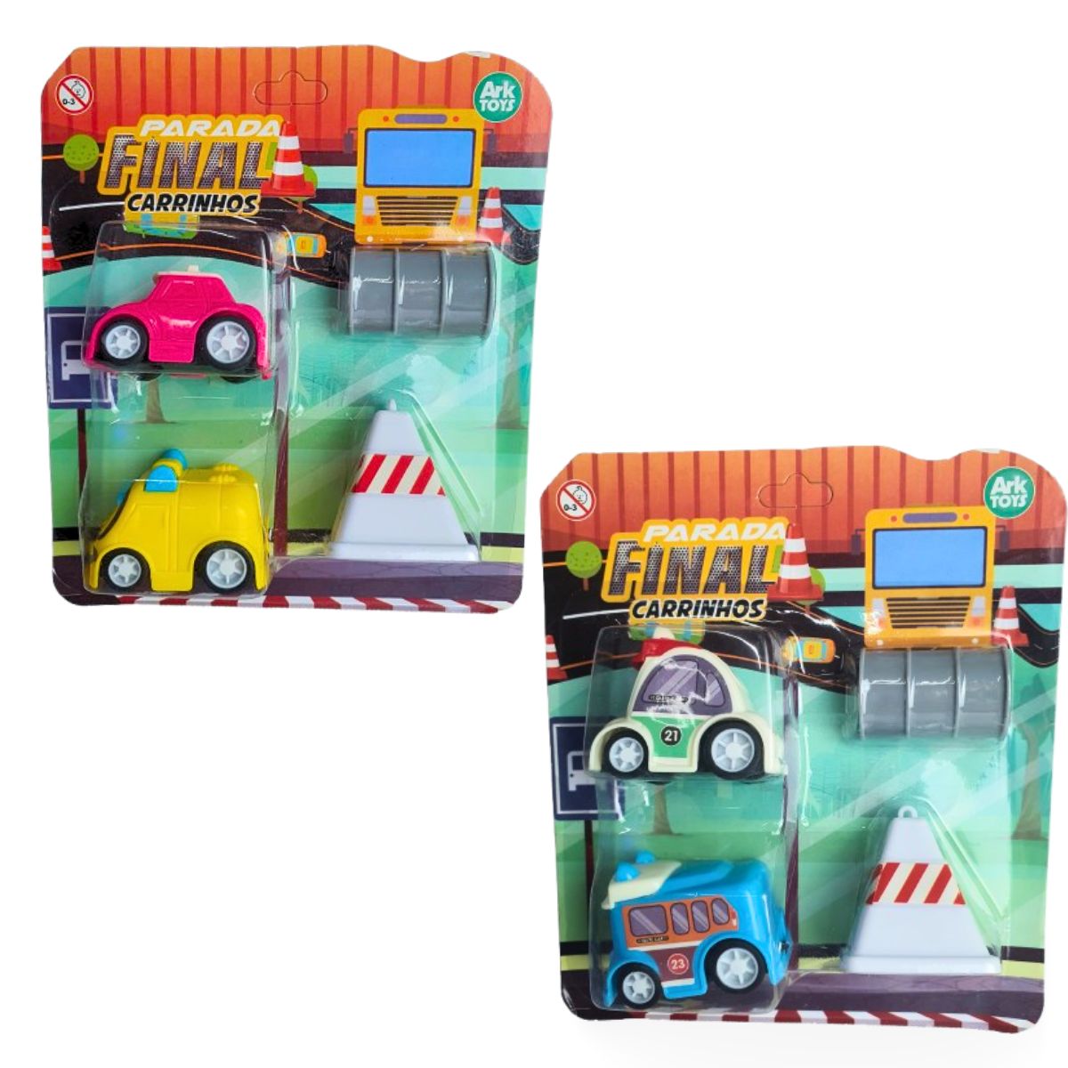 Kit Jogo 4 Carrinhos E Caminhões Infantil Sortido - Ark Toys