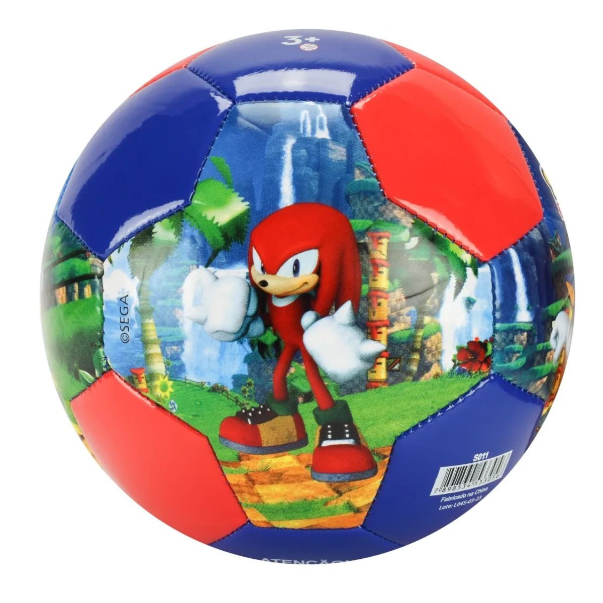 Bola De Futebol Sonic Knuckles The Hedgenog - Bbr Toys