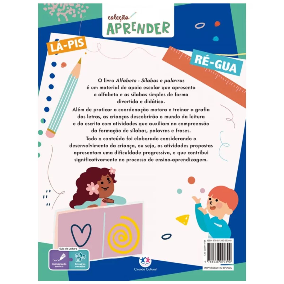 Livro Educativo Pedagógico Infantil: Alfabeto Sílabas e Palavras - Ciranda Cultural