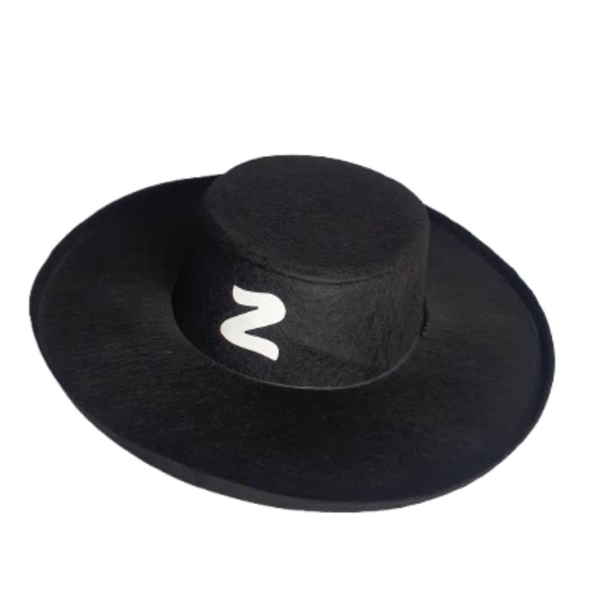 Chapéu Zorro Luxo Preto Fantasia Cosplay