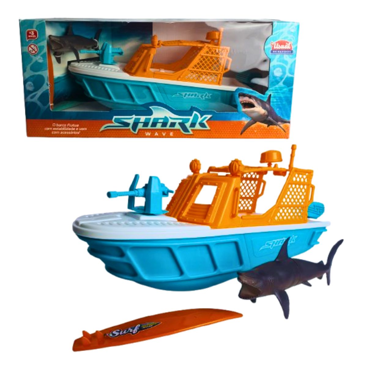 Brinquedo Infantil Barco Shark Wave - Usual