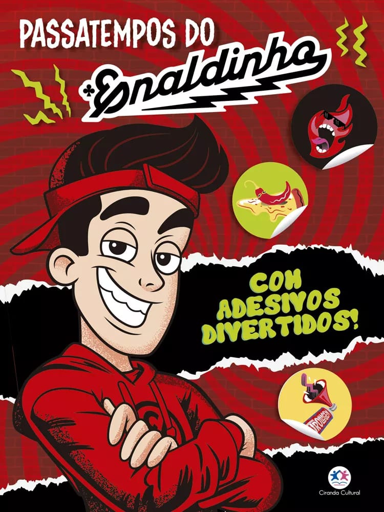 Passatempos Do Enaldinho Com Adesivos - Livro Infantil - Ciranda Cultural