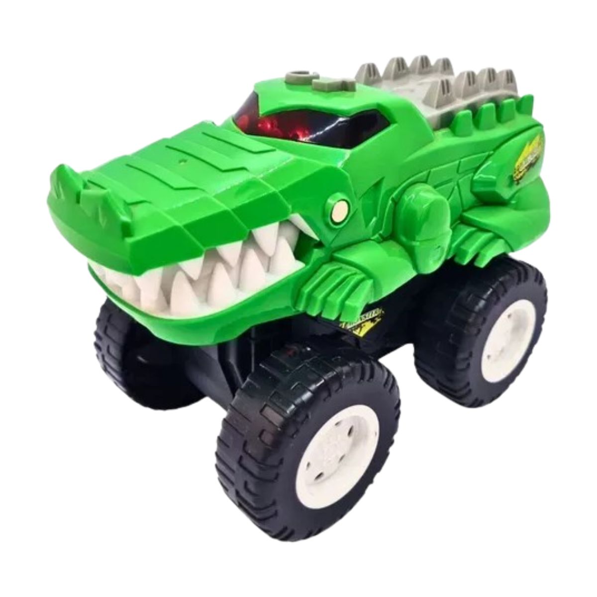 Brinquedo Carro Monster Jacaré Com Luz E Som - Dm Toys