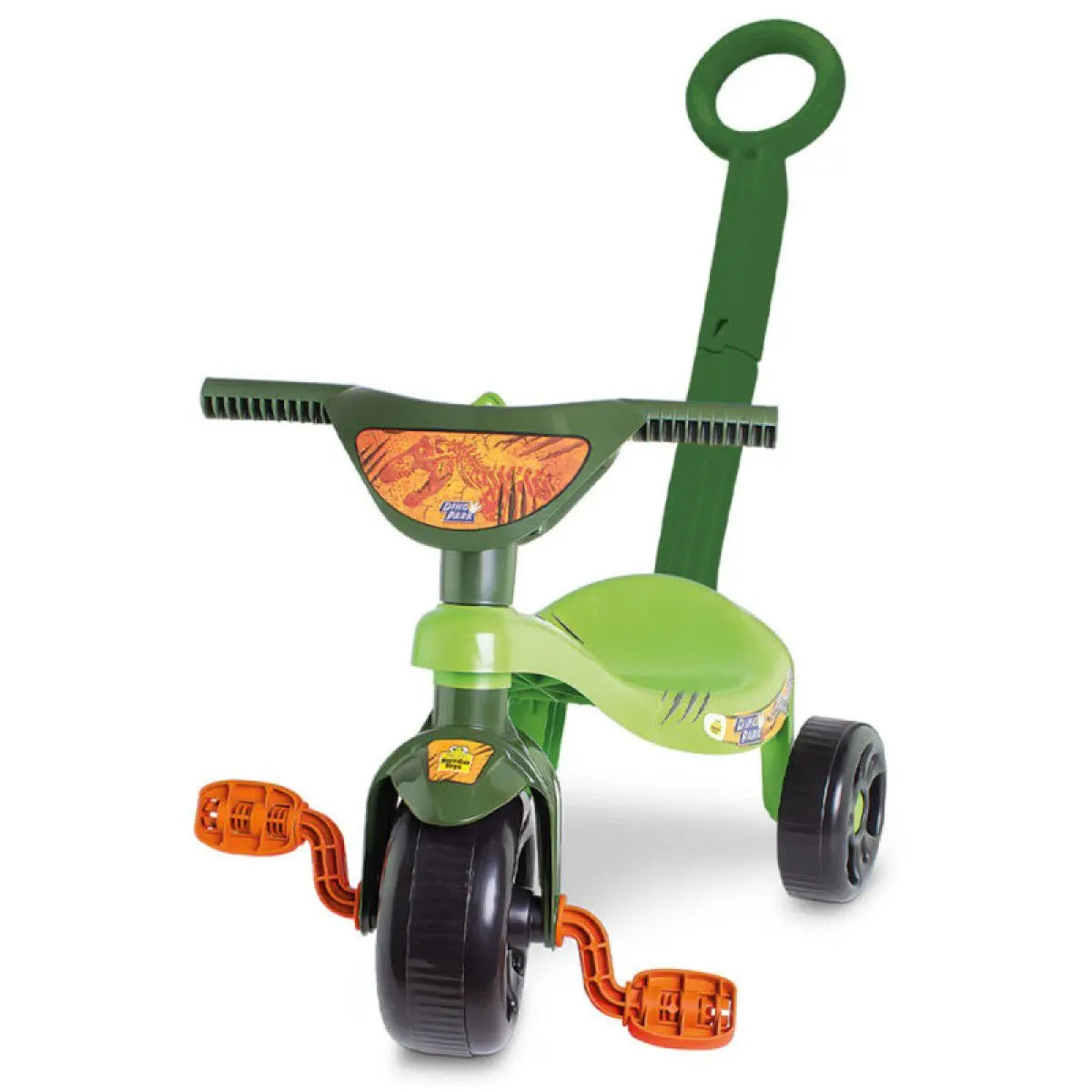 Triciclo Tchuco Dino Park Com Haste - Samba Toys