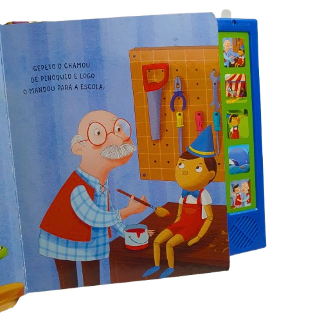 Livro Infantil Sonoro Contos Clássicos Pinóquio / Ler E Ouvir - Ciranda Cultural