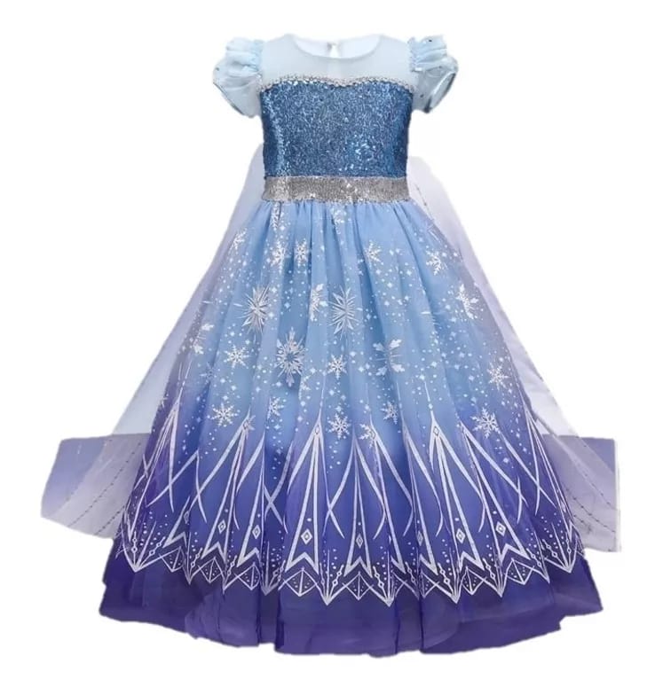 Fantasia Infantil Vestido Frozen Princesa Elsa