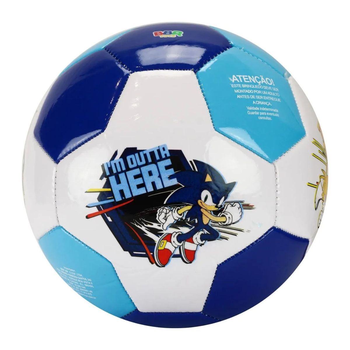 Bola De Futebol Sonic The Hedgehog - Bbr Toys