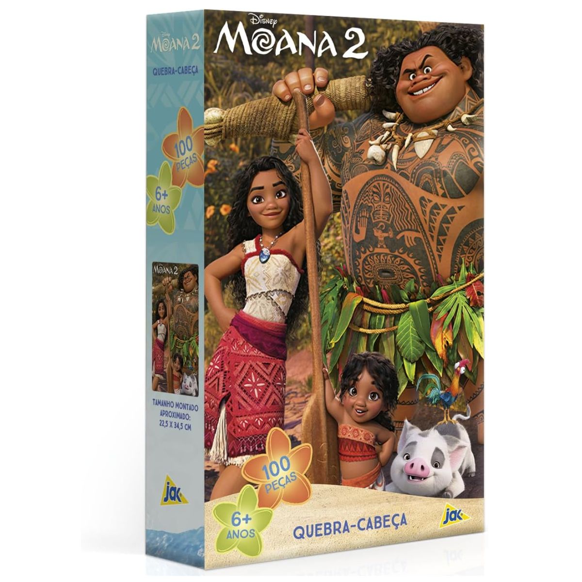 Quebra Cabeça Infantil Moana 2 / 100 Peças - Toyster