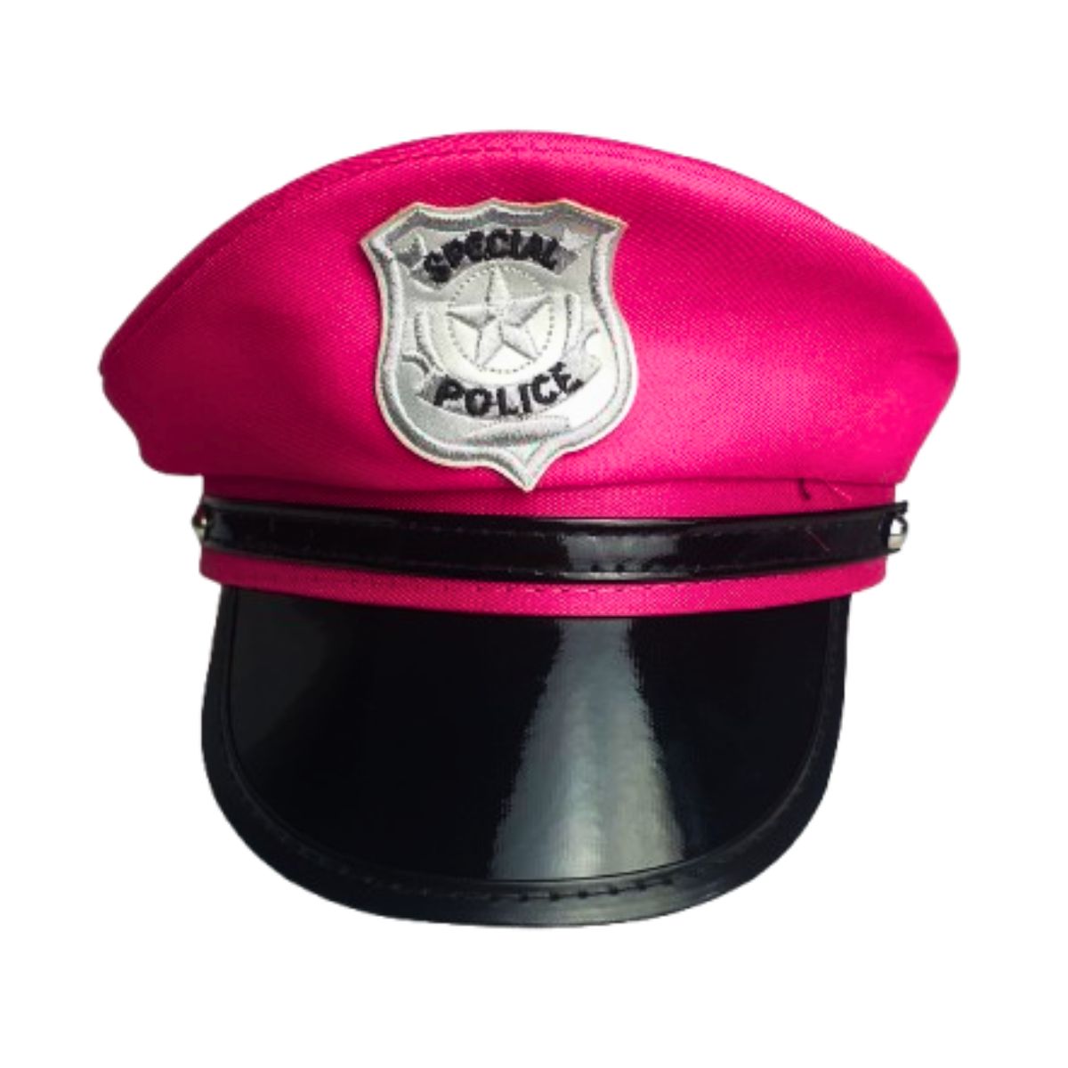 Chapéu Quepe Boina Policial Especial Rosa Fantasia Cosplay