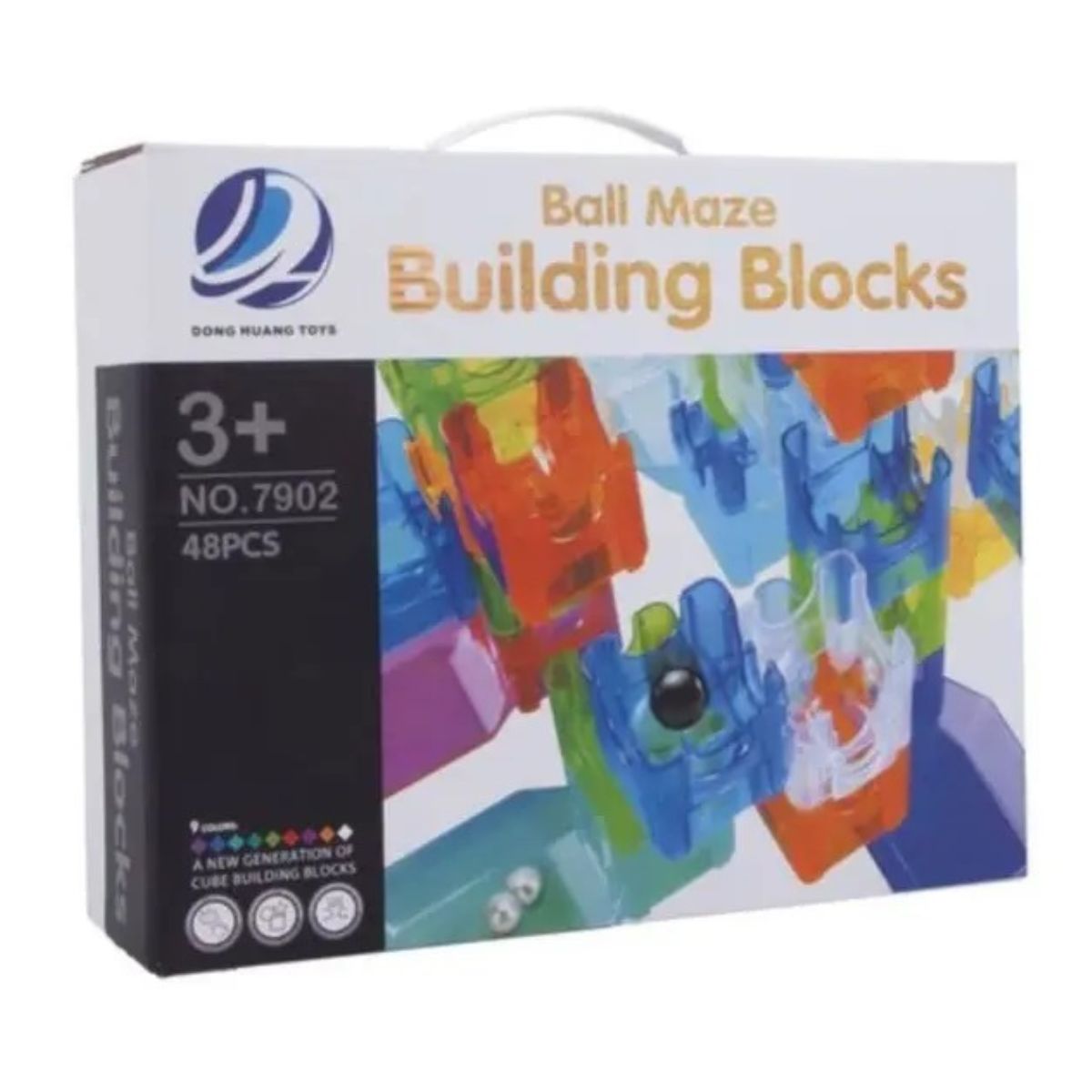 Bloco De Montar Infantil Building Block Ball Run - Steam Toy