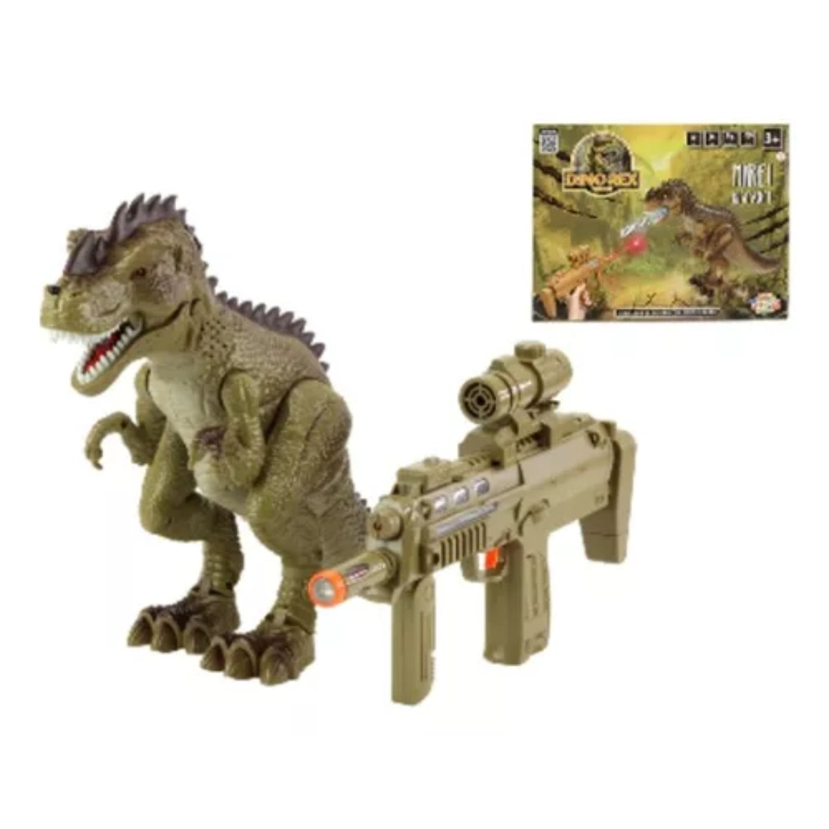 Dino Rex Shoot - Mire E Dispare Com Efeitos Sonoros - Bbr Toys