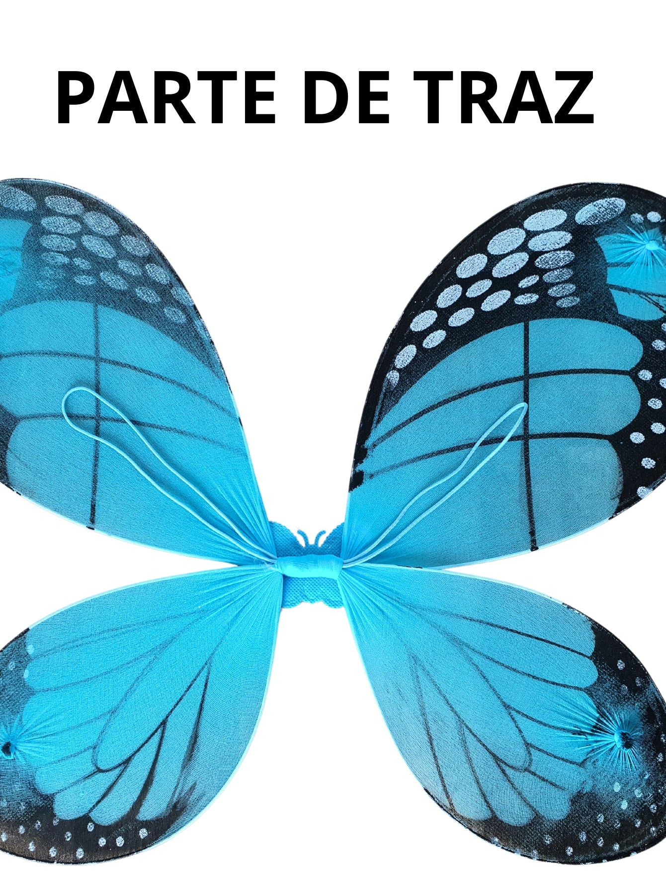 Kit Asa de Borboleta Monarca Azul - Fantasia - Kriat