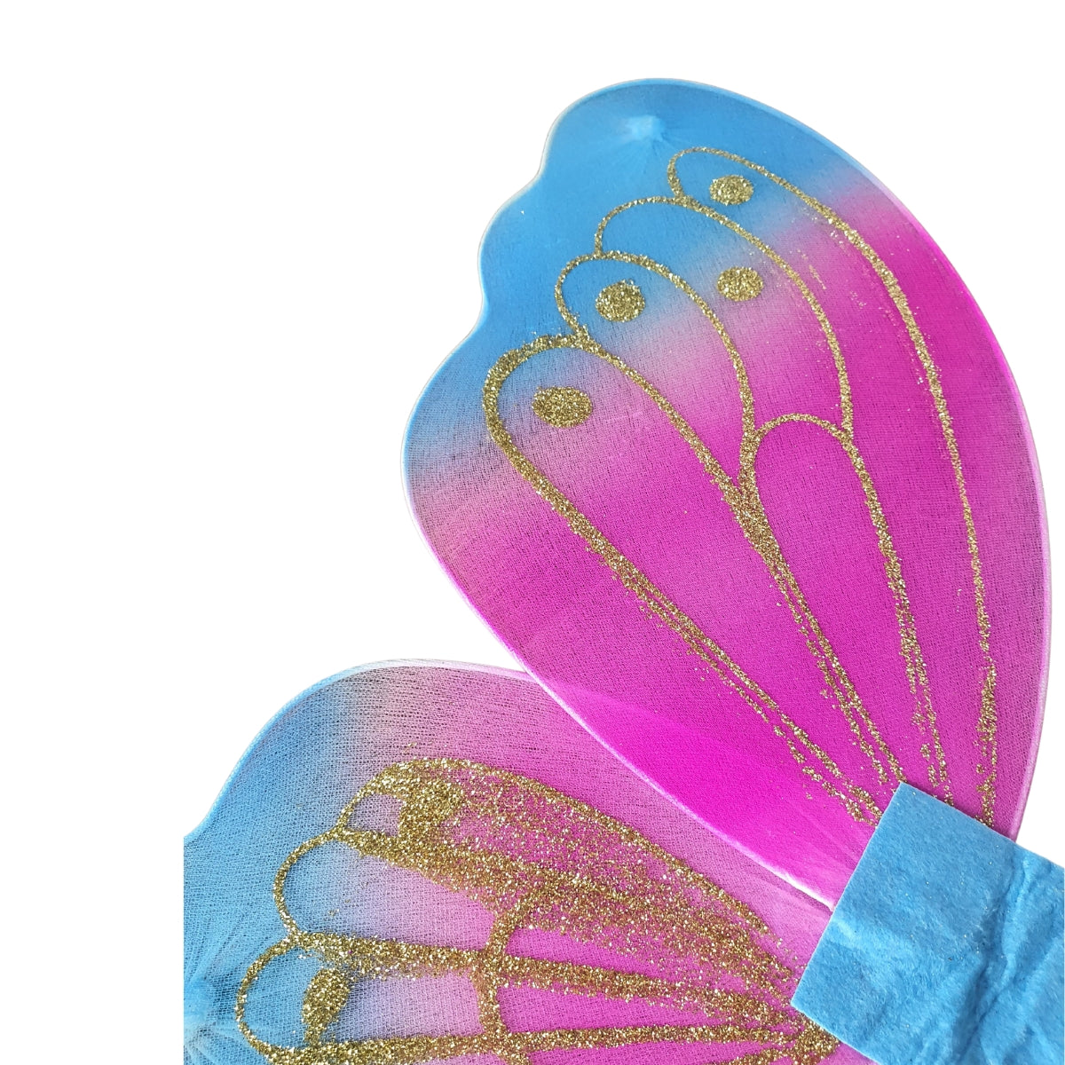 Asa de Borboleta Rosa com Azul Fantasia - Kriat