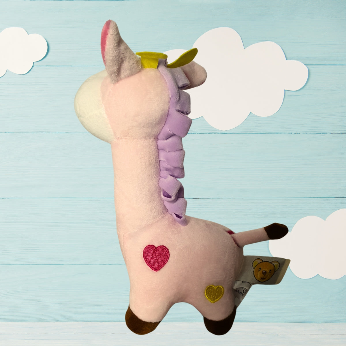 Pelúcia de Girafa Rosa - BBR Toys