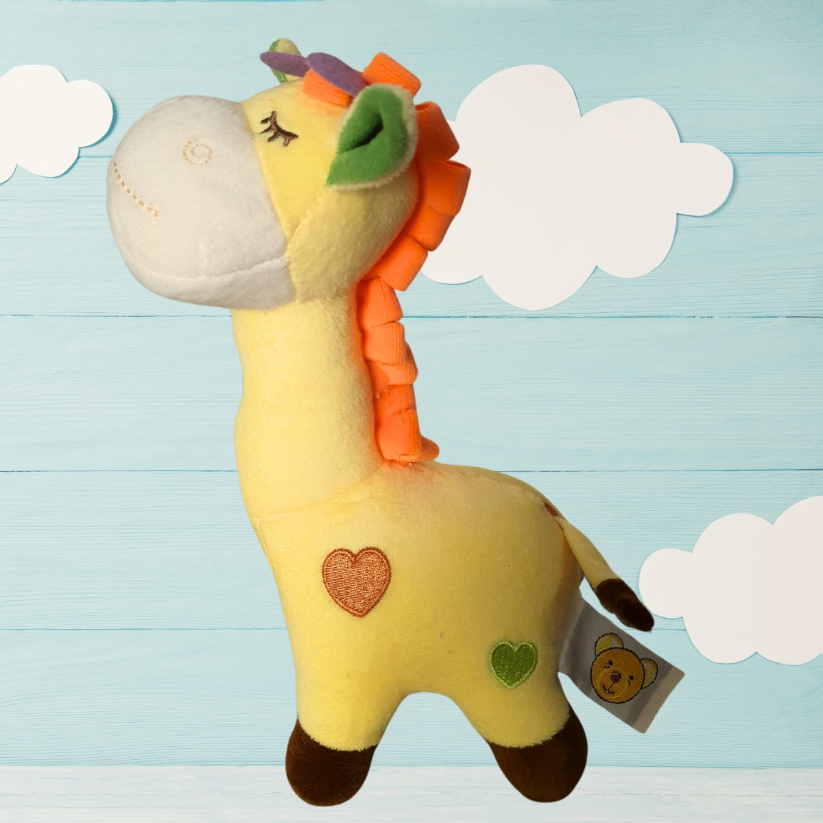 Pelúcia de Girafa Amarela - BBR Toys