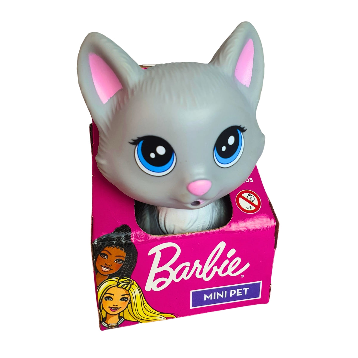 Gata na Casinha Cor Cinza - Mini Pets da Barbie - Pupee