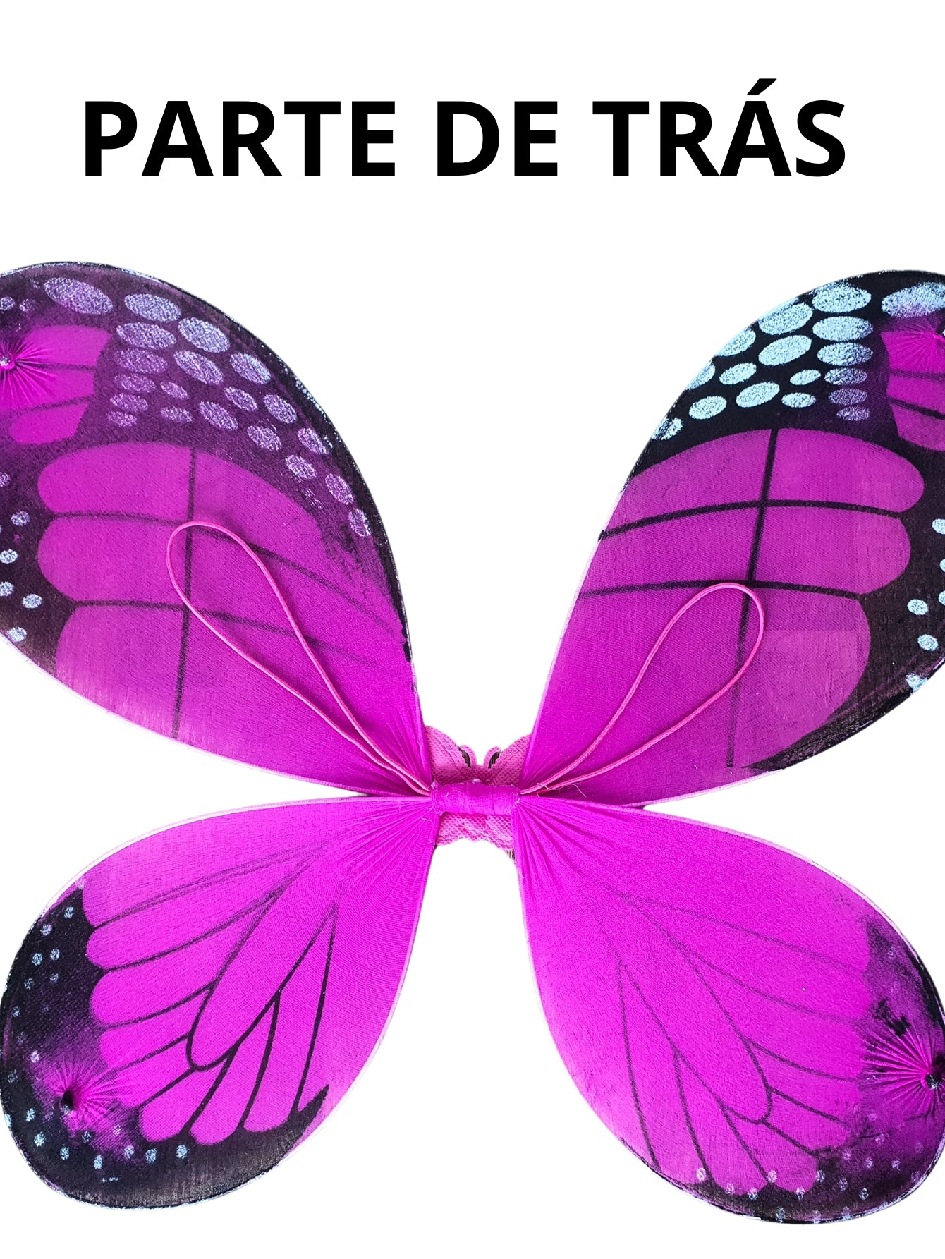 Kit Asa de Borboleta Monarca Rosa - Fantasia - Kriat
