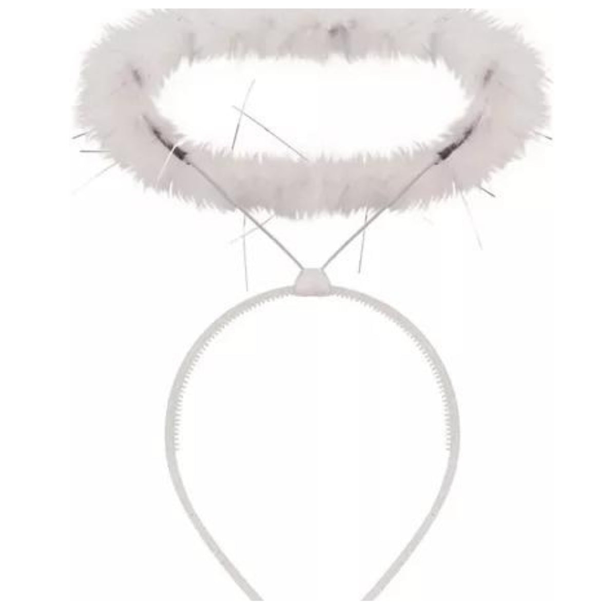 Tiara de Auréola de Anjo Branca - Fantasia - Kriat