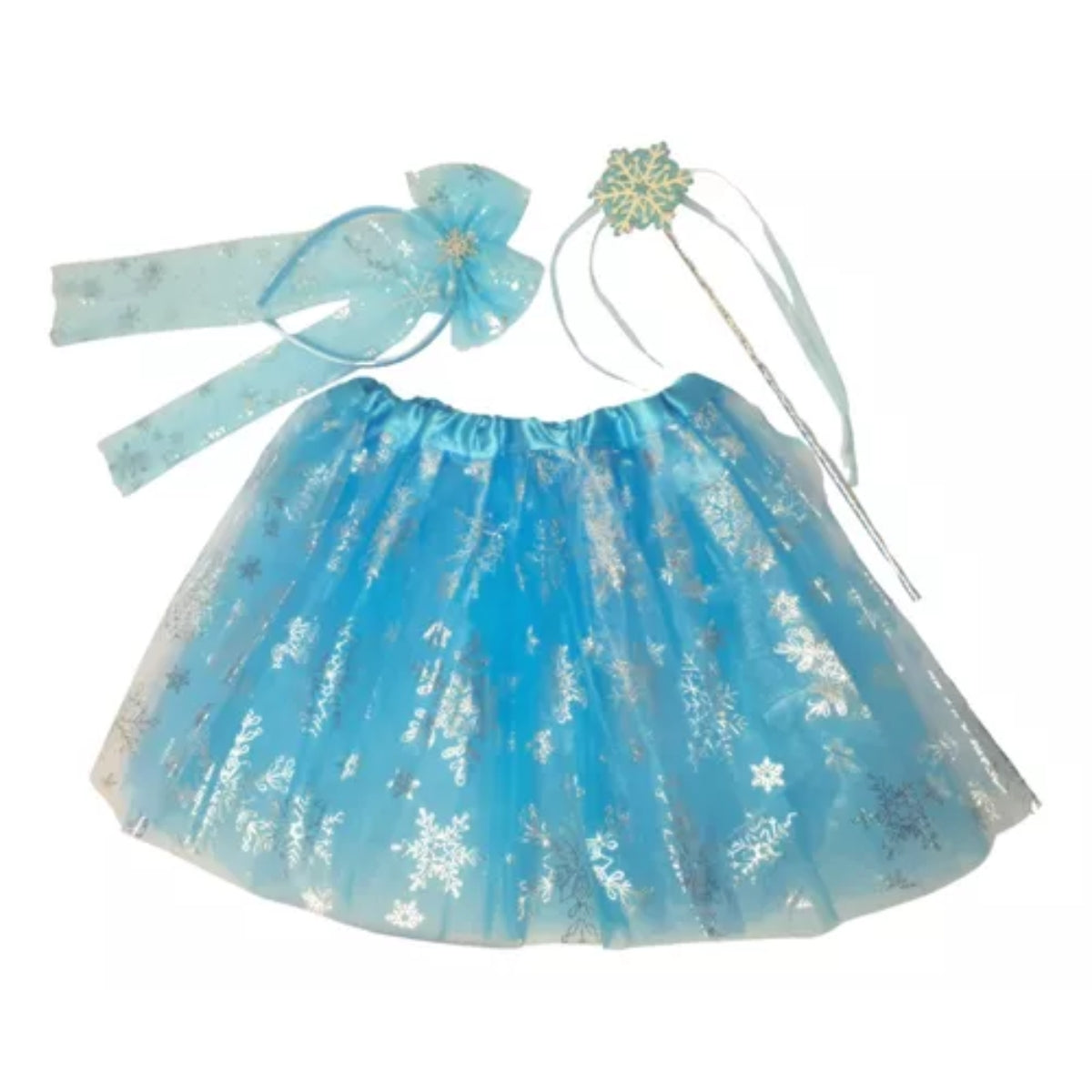 Kit Acessórios e Saia da Elsa Frozen - Fantasia - Kriat