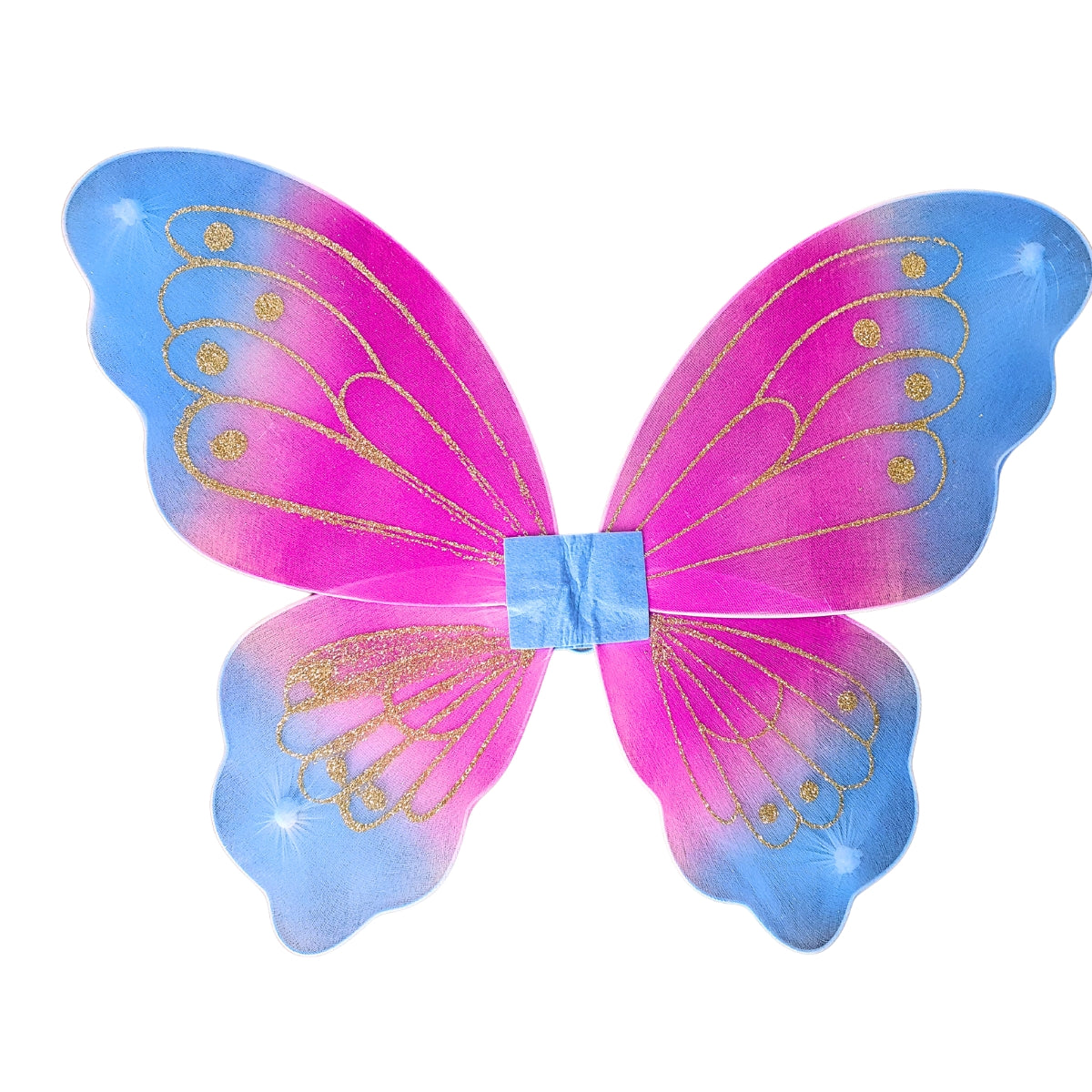 Asa de Borboleta Rosa com Azul Fantasia - Kriat