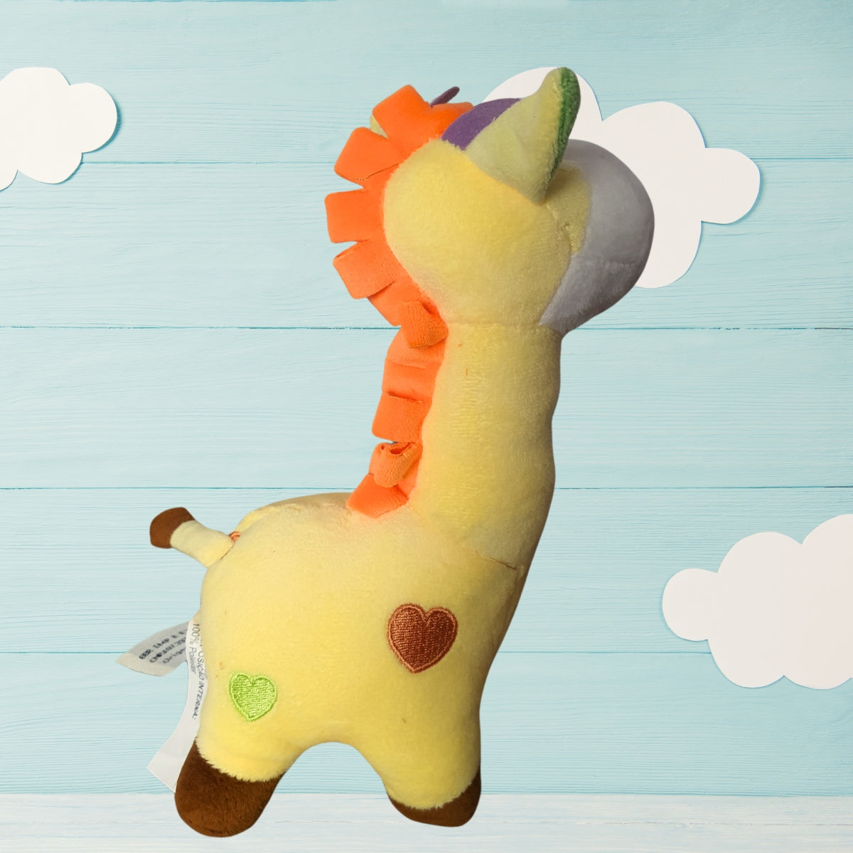 Pelúcia de Girafa Amarela - BBR Toys