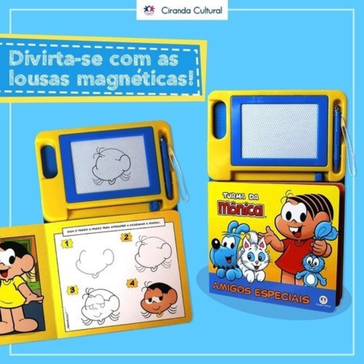 Lousa Mágica Turma da Mônica: Aprenda à Desenhar - Ciranda Cultural