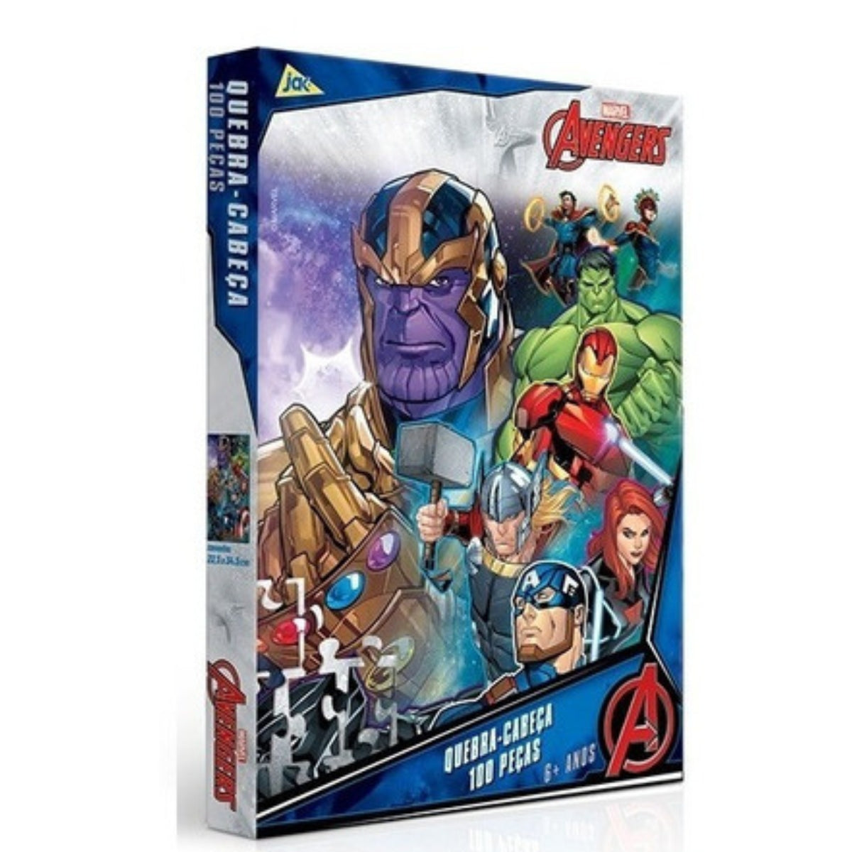 Os Vingadores - Quebra-Cabeça 100 Peças - Toyster