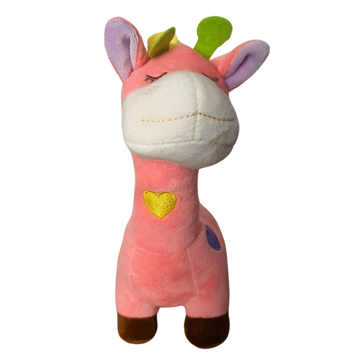 Pelúcia de Girafa Salmão - BBR Toys