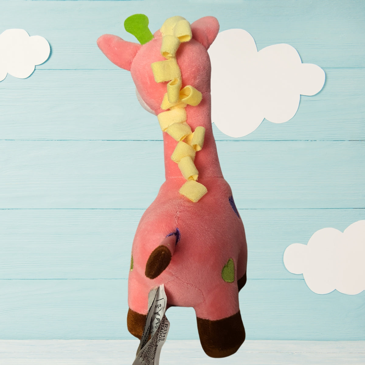 Pelúcia de Girafa Salmão - BBR Toys
