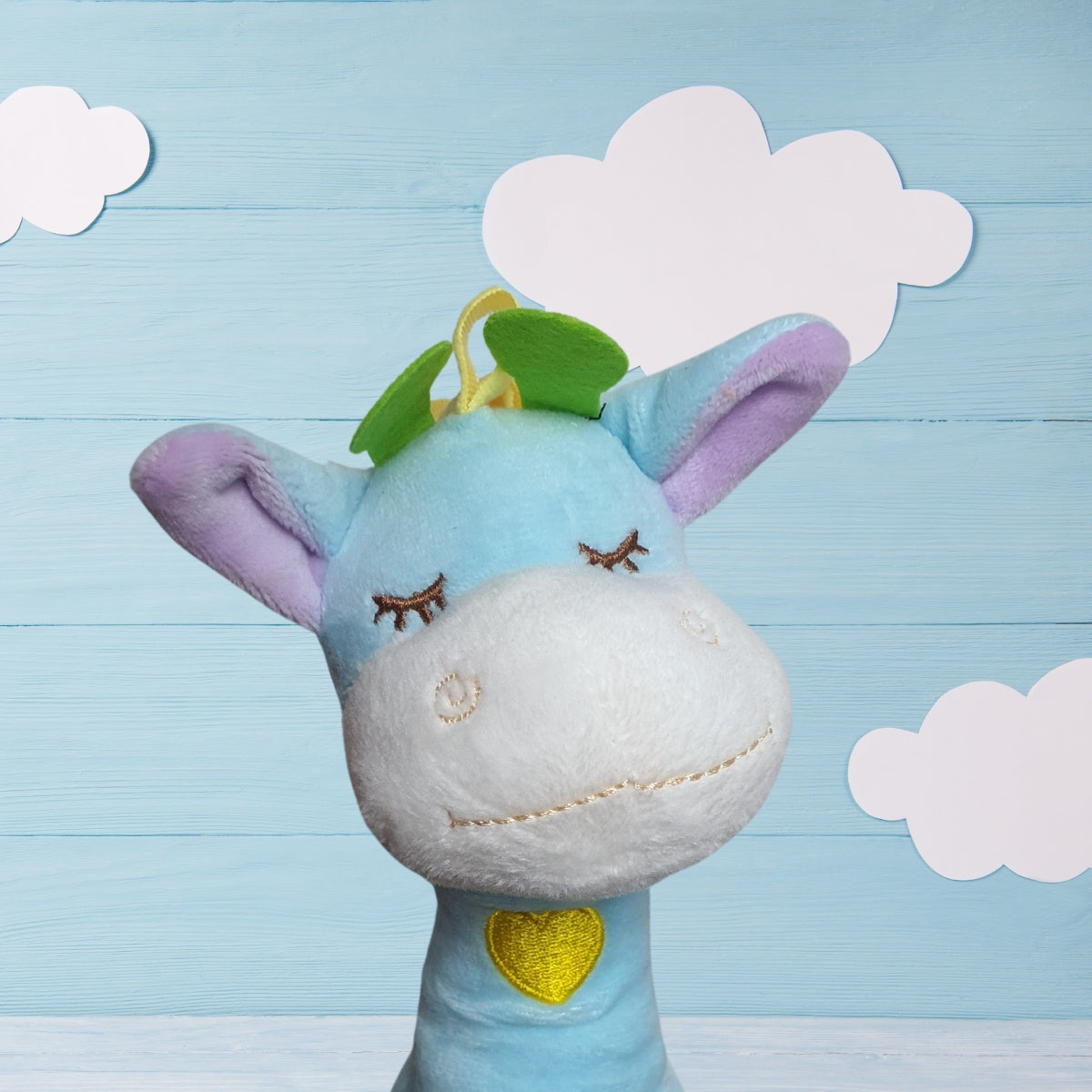 Pelúcia de Girafa Azul - BBR Toys