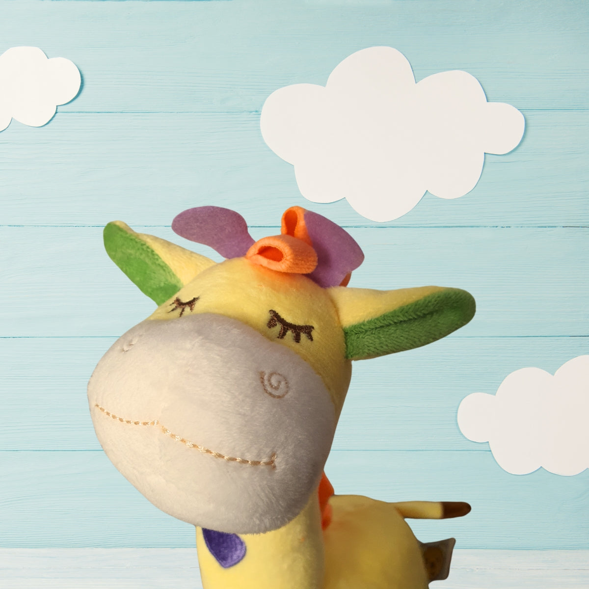 Pelúcia de Girafa Amarela - BBR Toys