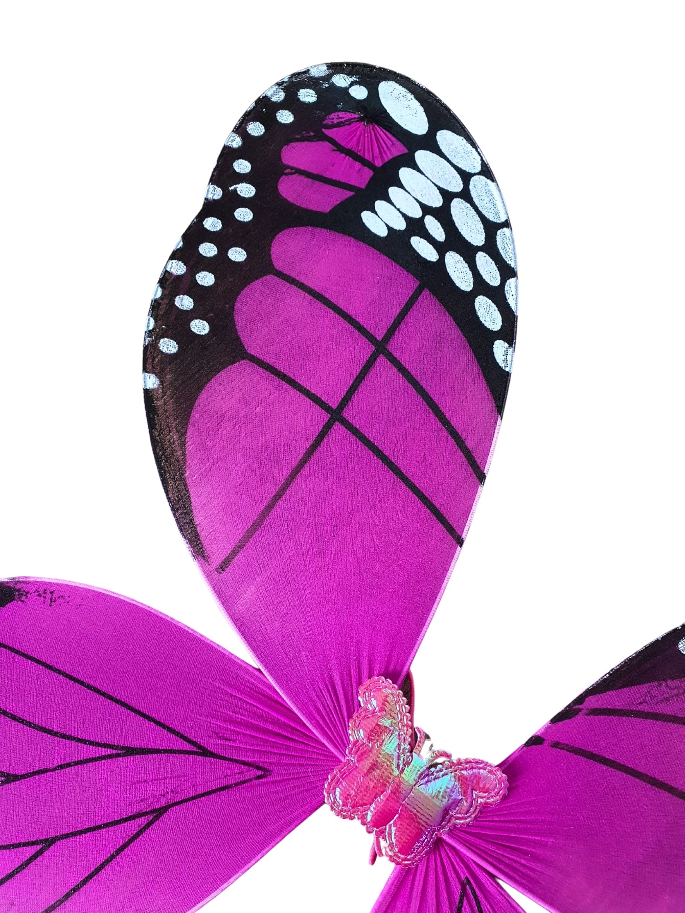 Kit Asa de Borboleta Monarca Rosa - Fantasia - Kriat