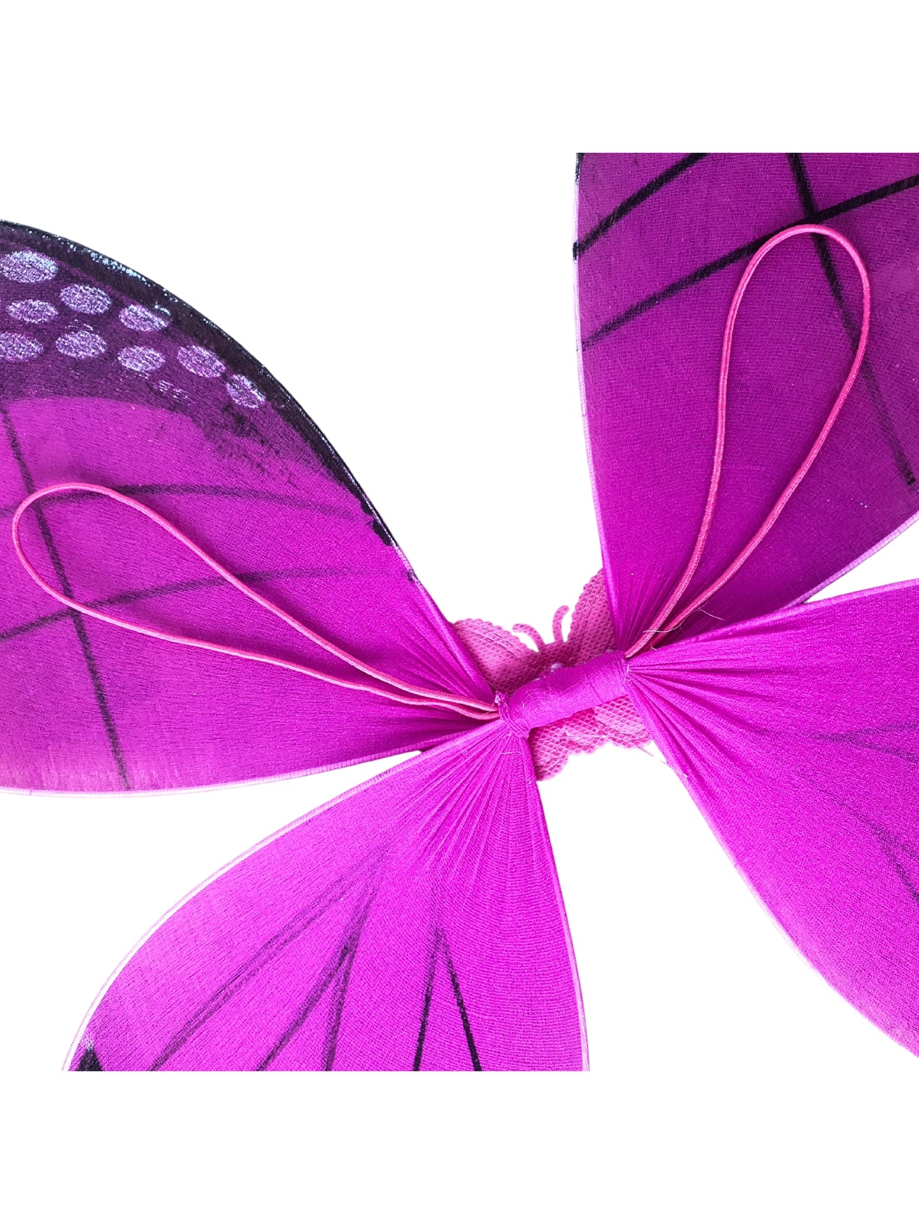 Kit Asa de Borboleta Monarca Rosa - Fantasia - Kriat